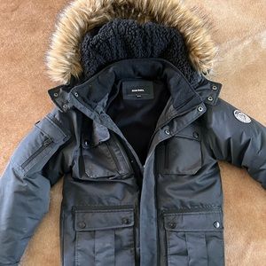 Boys Children’s Diesel Winter Coat Faux Fur